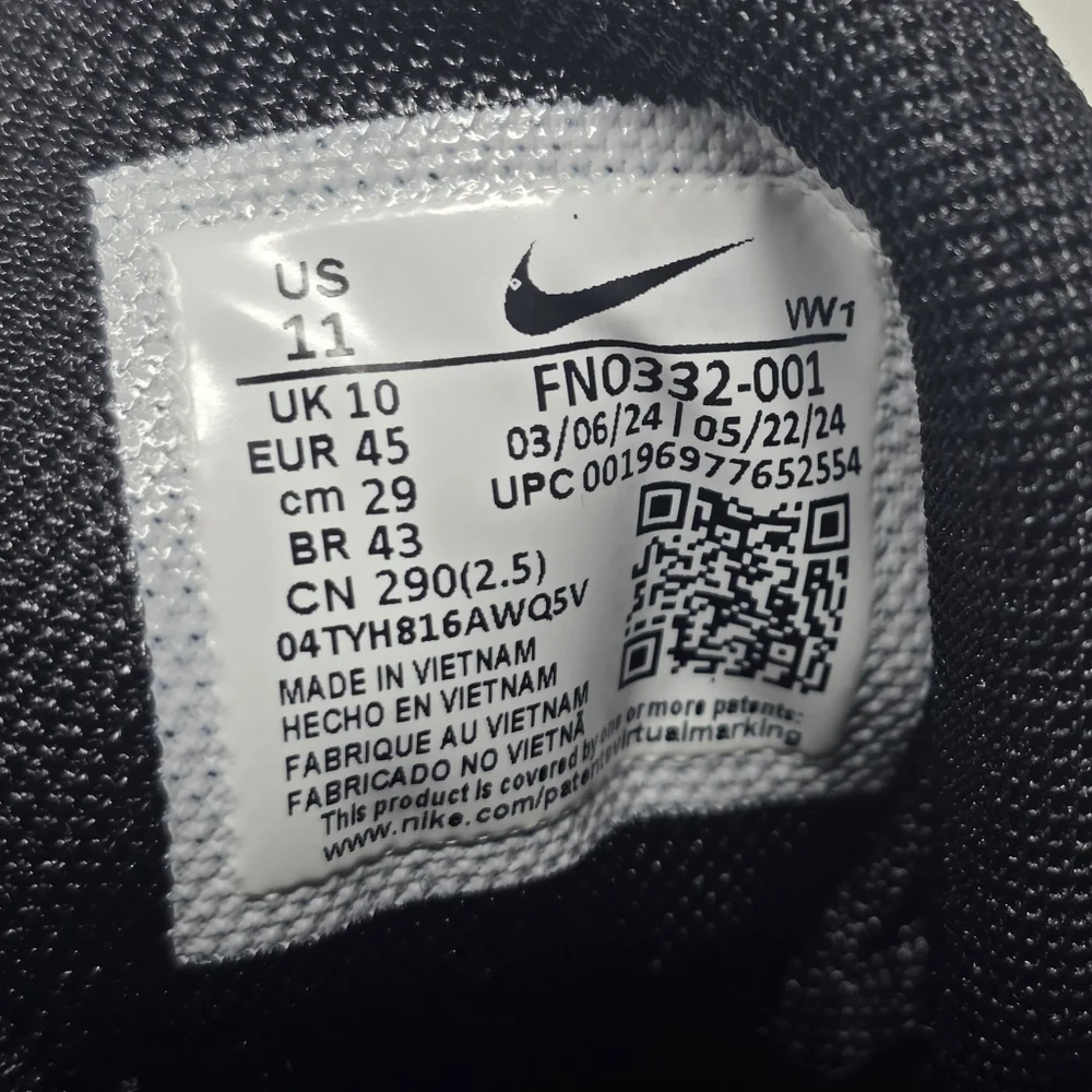Nike Free Golf NN Golf Shoes Black Iron Grey White FN0332-001 Mens Size 11 New